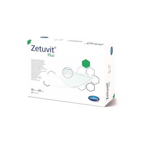 Повязка Zetuvit plus сорбционная стерильная с повышенной впитываемостью 15 х 20 см 10 шт. в Фармакопейка