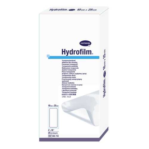 Самофиксирующаяся повязка HARTMANN Hydrofilm прозрачная 10 см х 25 см 25 шт. в Фармакопейка