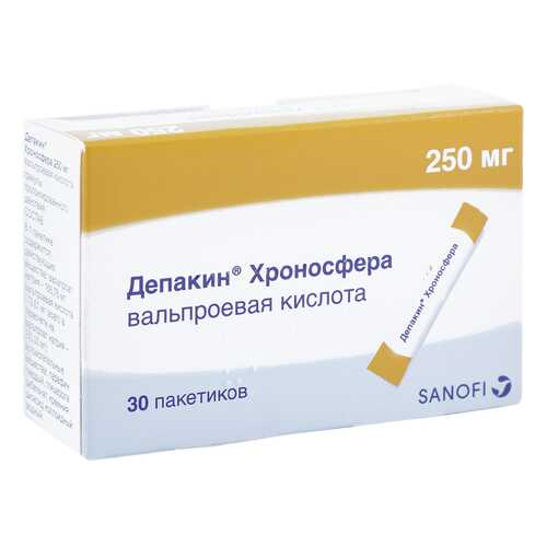 Депакин Хроносфера гранулы 250 мг 30 шт. в Фармакопейка