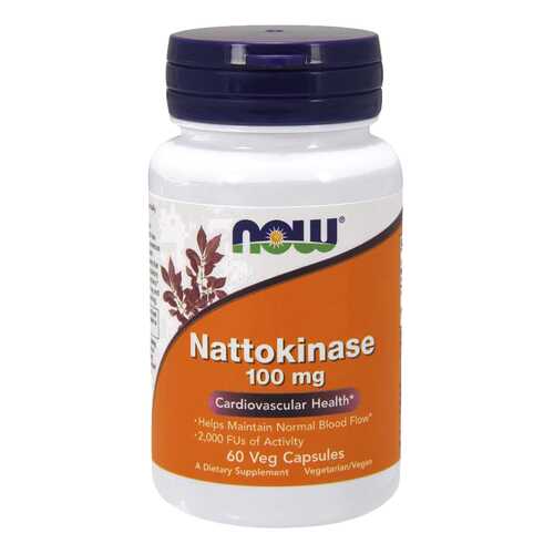 Для пищеварения NOW Nattokinase 100 мг 60 капсул в Фармакопейка