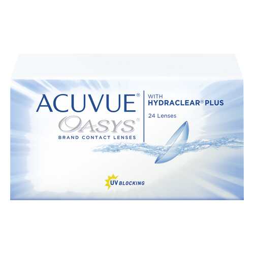 Контактные линзы Acuvue Oasys with Hydraclear Plus 24 линзы R 8,4 -2,25 в Фармакопейка