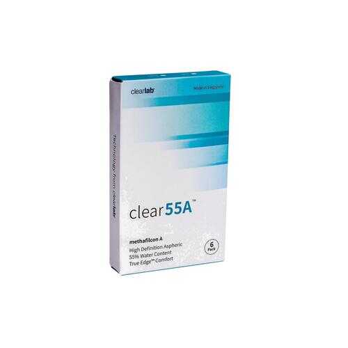 Контактные линзы ClearLab Clear 55 A 6 линз R 8.7 -01,75 в Фармакопейка