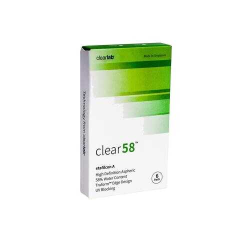 Контактные линзы ClearLab Clear 58 6 линз R 8.3 -01,00 в Фармакопейка