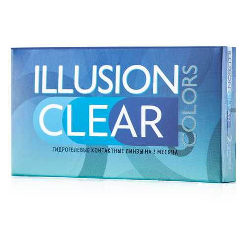 Контактные линзы ILLUSION colors Clear 2 линзы -0.75D прозрачные в Фармакопейка