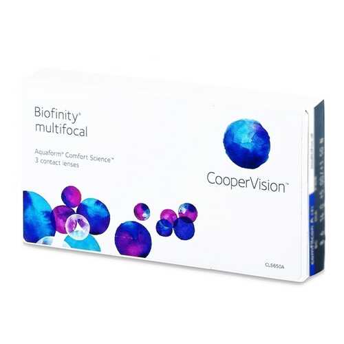 Линзы контактные CooperVision Biofinity multifocal 3 шт. -2,25/+1,50/D в Фармакопейка