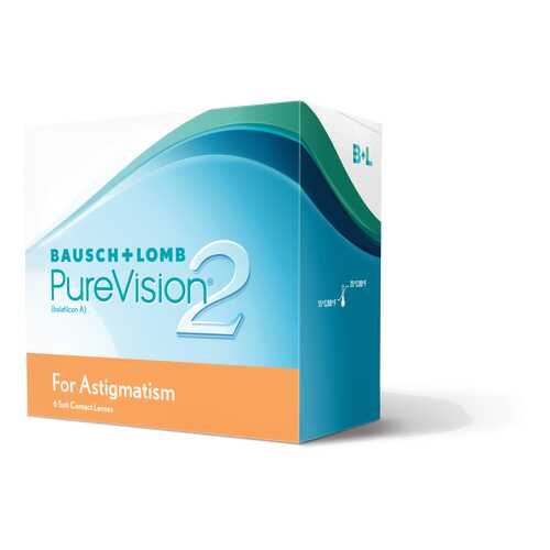 Контактные линзы PureVision 2 for Astigmatism 3 линзы -2,50/-0,75/10 в Фармакопейка