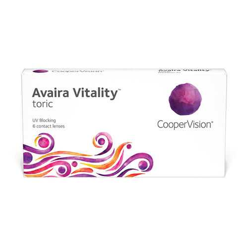 Линзы контактные CooperVision Avaira Vitality toric 6 шт. -10/1,25/150 в Фармакопейка