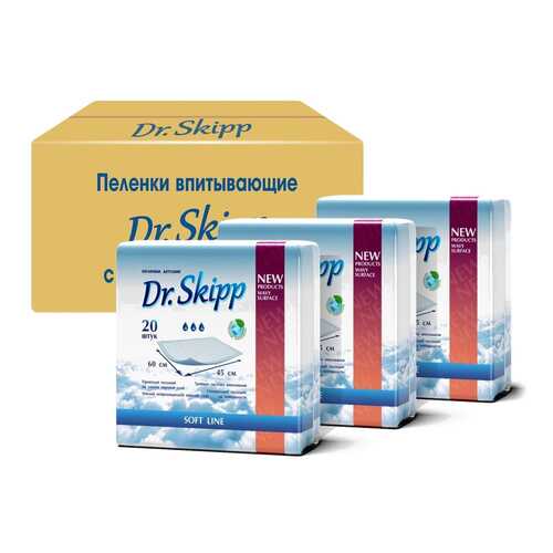 Пеленки гигиенические Dr.Skipp супервпитывающие одноразовые 45x60, 60 шт. в Фармакопейка