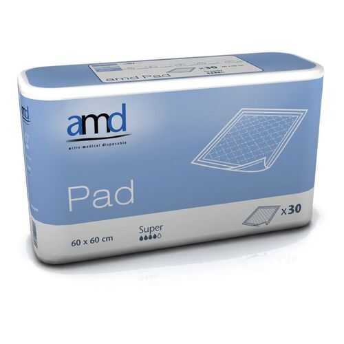 Впитывающие пеленки AMD PAD SUPER 60*60 №30 в Фармакопейка