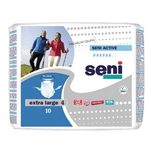 Впитывающие трусы SENI Active XL 10 шт. XL10-RU1 в Фармакопейка