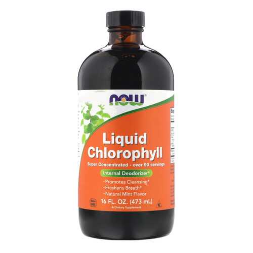 Добавка для здоровья NOW Liquid Chlorophyll 473 мл мята в Фармакопейка