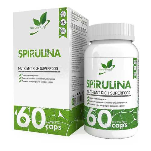 Добавка Спирулина NATURALSUPP Spirulina капсулы 60 шт. в Фармакопейка