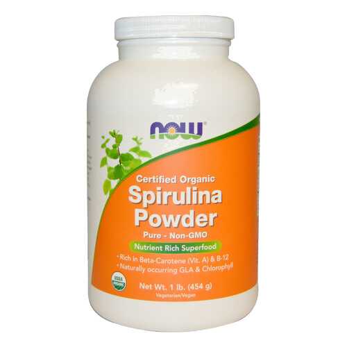 Добавка для здоровья NOW Spirulina Powder 454 г натуральный в Фармакопейка