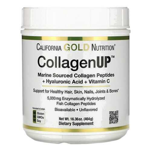 CollagenUP + Hyaluronic Acid + Vit C California Gold Nutrition 5000 мг 464 г в Фармакопейка