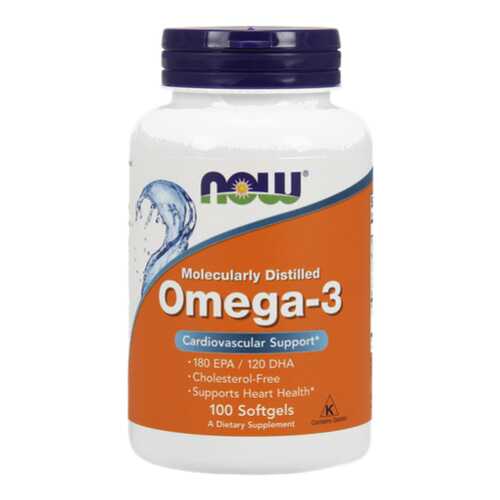 NOW Omega-3 1000 100 капсул в Фармакопейка